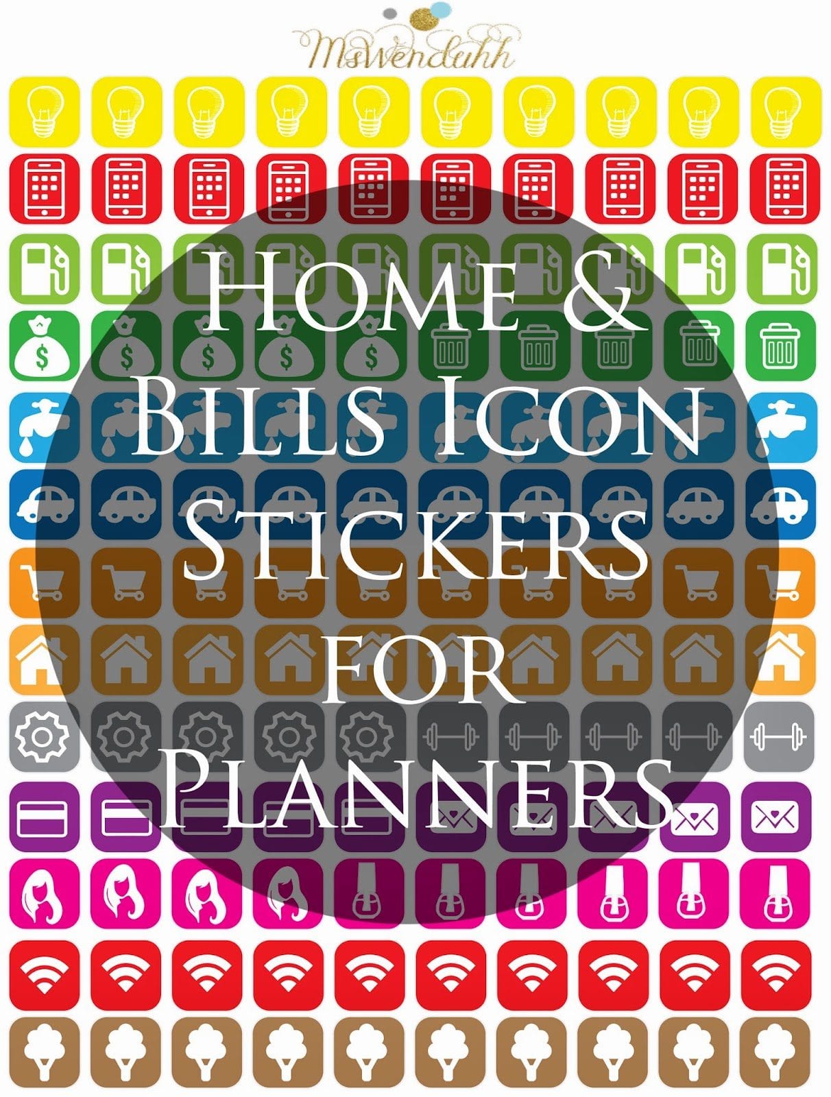 wendaful printable stickers planners free printable food planner stickers